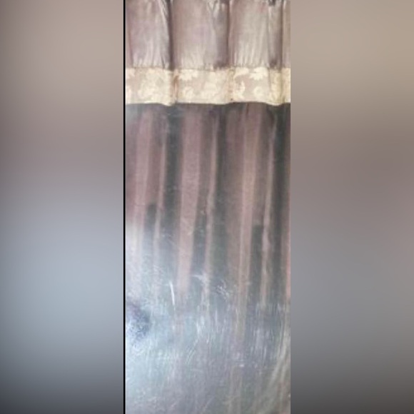 Black fabric shower curtain - Picture 5 of 5